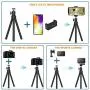 Phone Tripod,Shengsite Portable and Extendable Camera Tripod Stand with Wireless Remote 360°Rotating Adjustable Flexible Cell Phone Tripod Compatible with iPhone, Android Phone, Camera, Sports Camera Phone Tripod,Shengsite Portable and Extendable Camera Tripod Stand with Wireless Remote 360°Rotating Adjustable Flexible Cell Phone Tripod Compatible with iPhone, Android Phone, Camera, Sports Camera