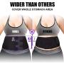 Waist Trainer For Women, Waist Trimmer Belt For Weight Loss Tummy Slimming Working Out, Comfortable&Adjustable Strong Velcros Medium Back Support Sweat Band Waist Trainer Belt for Women Men,3 Sizes