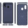 Samsung A20 case,Galaxy A20 Case,Galaxy A30 Case,MAIKEZI Soft TPU Slim Fashion Anti-Fingerprint Non-Slip Protective Phone Case Cover for Samsung Galaxy A20/A30(Navy Brushed TPU)