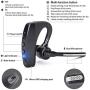 Bluetooth Headset V4.2, SHINETAO Hands-Free Bluetooth Earpiece Cell Phones, 2 HD Microphones Wireless Earpieces Business/Driving/Office, Compatible with iPhone/Samsung/Android