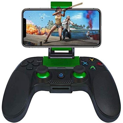 Haolide Wireless Mobile Game Controllers Gamepad for 4-6Inch Android iOS Phone