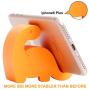 Plinrise Animal Desk Phone Stand, Update Dinosaur Silicone Office Phone Holder, Creative Phone Tablet Stand Mounts, Size:1.3" X 3.0" X 2.7" (Orange)