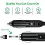 USB Car Charger, FEEYOO 45W 5-Ports Fast USB Car Charger 12V-24V Multiple USB Car Phone Charger with Smart Identification for iPhone 11/Xs/XR/X/8/7/6, iPad Pro/Air/Mini, Kindle Tablet and More, Black USB Car Charger, FEEYOO 45W 5-Ports Fast USB Car Charger 12V-24V Multiple USB Car Phone Charger with Smart Identification for iPhone 11/Xs/XR/X/8/7/6, iPad Pro/Air/Mini, Kindle Tablet and More, Black
