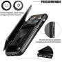 OT ONETOP iPhone 8 Wallet Case with Card Holder, iPhone 7 Case iPhone SE(2020) Wallet Premium PU Leather Kickstand Card Slots,Double Magnetic Clasp and Durable Shockproof Cover 4.7 Inch(Black)