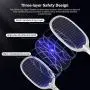 PAL&SAM Bug Zapper, Mosquito Killer USB / Wireless Rechargeable, Electric Fly Swatter Lamp & Racket 2 in 1 for Home, Bedroom, Kitchen, Patio PAL&SAM Bug Zapper, Mosquito Killer USB / Wireless Rechargeable, Electric Fly Swatter Lamp & Racket 2 in 1 for Home, Bedroom, Kitchen, Patio