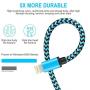 iPhone Charger MFi Certified iPhone Charger Cord Aioneus 6FT 3 Pack Lightning Cable Braided Fast iPhone Charging Cord for iPhone 11 Pro Max XR XS X 10 8 7 6s 6 Plus 5 SE 2020, iPad Mini Air 6th gen