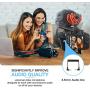 Universal Video Microphone with Shock Mount,Windscreen,3m Extension Cable for iPhone, Android Smartphones, Canon EOS, Nikon DSLR Cameras and Camcorders - Perfect Camera Microphone, Shotgun Mic