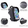 Bicycle Phone Bag, Bike Front Frame Holder Case Bags, Outdoor Mountain Sports Storage Bag, with Touch Screen Waterproof, Fits Phones Below 6.5 inches iPhone Xs max 11 11 max 11 pro max