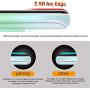 QHOHQ 3 Pack Screen Protector for LG Stylo 6 with 2 Packs Camera Lens Protector, Tempered Glass Film, [9H Hardness] - HD - [2.5D Edge] - [Anti-Fingerprint] - [Anti-Scratch]