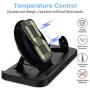 KKM Wireless Charger, 3 in1 Fast Wireless Charging Station, 10W Qi-Certified Charger Stand for iPhone SE 2020, Apple Watch, AirPods/Pro, Samsung Galaxy Note 20/Note 20 Ultra, LG, Google Pixel, OnePlus