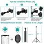 8" LED Selfie Ring Light for Live Stream/Makeup/YouTube Video, Dimmable Beauty Ringlight with Tripod Stand and Phone Holder Compatible with iPhone/Android 8" LED Selfie Ring Light for Live Stream/Makeup/YouTube Video, Dimmable Beauty Ringlight with Tripod Stand and Phone Holder Compatible with iPhone/Android