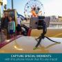 Square Jellyfish Jelly Grip Tripod Mount and Tripod with Jelly Long Legs | 360 Degree Swivel Squeeze Grip | Compatible with All iPhone 11 and Android