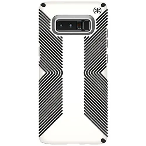 Speck Products Presidio Grip Cell Phone Case for Samsung Galaxy Note8 - White/Black Presidio Grip