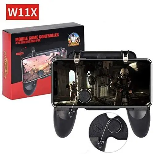 W11X Smart Mobile Game Gamepad Pubg Metal Controller for Phone L1R1 Shooter Trigger Fire Buttons for Android iOS Knives Out