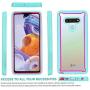 CasemartUSA Phone Case for [LG Stylo 6], [Fuze Series][Turquoise] Shockproof Defender Transparent Protective Bumper Cover for LG Stylo 6 (Cricket, Boost, Sprint, T-Mobile, Metro, Verizon)