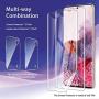 [ 4 Pack ] UniqueMe 2 Pack TPU Screen Protector + 2 Pack Camera Lens Protector Tempered Glass for Samsung Galaxy S20(6.2 inch)