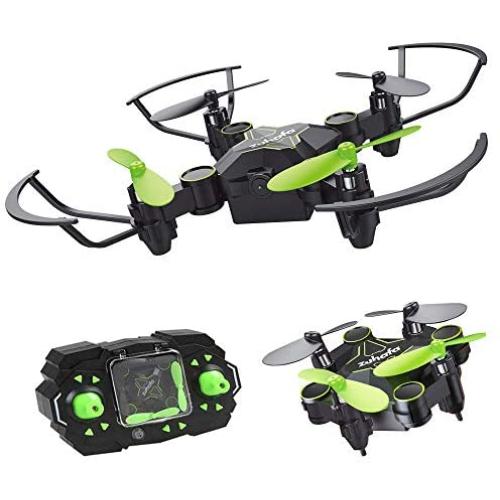 Zuhafa Z2HC Mini Drones with 720P Camera, Foldable Pocket Quadcopter for Kids Gift,Nano RC Drone with Altitude Hold 3D Flips and Headless Mode Easy to Fly for Beginners(Black)