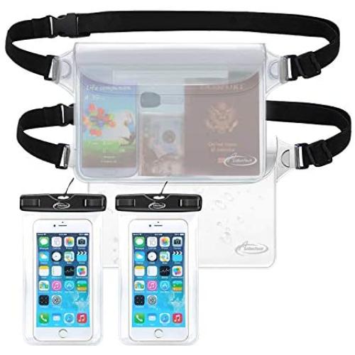 AiRunTech Waterproof Cell Phone Bag, 4 Pack Waterproof Dry Bag for Fishing, Sledding,Skating,Skiing,Snowshoeing Universal Waterproof Pouch for iPhone