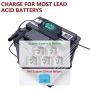 Fully Automatic 6V/12V Battery Charger & Maintainer, 1.5A Portable Trickle Charger with Charging Volt Memory Function for Car Motorcycle Lawn Mower SLA AGM Gel Cell Wet Lead Acid Batteries