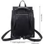 Heshe Womens Leather Backpack Casual Style Flap Backpacks Daypack for Ladies (Black-R) Heshe Womens Leather Backpack Casual Style Flap Backpacks Daypack for Ladies (Black-R)