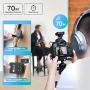 Pixel Wireless Lavalier Microphone - Compact Wireless Microphone System Transmitter and Receiver for Camera,Smartphones,DSLR,Mirrorless and Video Cameras,Mobile Devices YouTube Facebook Live