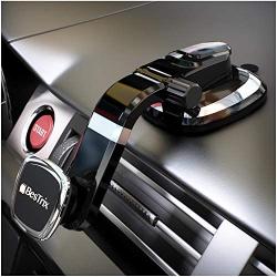 BESTRIX Phone Car Holder for Car Dashboard | Magnetic Phone Car Mount | Magnet Car Phone Holder Compatible with iPhone 11Pro Xr Xs XS MAX X 8 8Plus 7 7Plus 6 6Plus Galaxy Note S7 8 9 10 & More