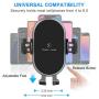 Wireless Car Charger Mount, Sensor Auto Clamping 10W Fast Charging Air Vent Phone Holder Compatible with iPhone 11/11ProMax/Xs/Max/XS/XR/X/8, Samsung S10/S9/S9+/S8/S8+ by Mekkoz (Black)