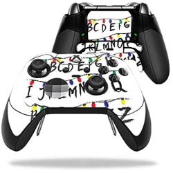 MightySkins Skin Compatible with Microsoft Xbox One Elite Controller - Stranger Alphabet | Protective, Durable, and Unique Vinyl wrap Cover | Easy to Apply, Remove | Made in The USA