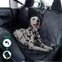 Kululu Dog Car Seat Cover for Back Seat - The Only Pet Seat Cover and Cargo Liner with Mesh Window for Stress Free Travel so You can See Each Other - Backseat Hammock Cover Protector for Cars-Patented