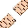 Valkit Compatible Gear S2 Bands, Solid Stainless Steel Watch Band Metal Straps Business Sport Wristband Bracelet with Adapter Connector, Replacement for Samsung Gear S2 SM-R720/730, Rose Gold -Small