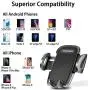 [Upgraded] Car Cup Holder Phone Mount Adjustable Automobile Cup Holder Smart Phone Cradle Car Mount for iPhone 11 Pro/XR/XS Max/X/8/7 Plus/6s/Samsung S10+/Note 9/S8 Plus/S7 Edge(Black)