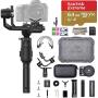 DJI Ronin-S Standard Kit 3-Axis Gimbal Stabilizer for Mirrorless and DSLR Cameras Comes with 64GB Micro SD, Focus Wheel, Accessories Box, 1 Year Limited Warranty, Black (CP.ZM.00000103.02) (Renewed)