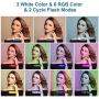 10" RGB Selfie Ring Light, LED Ringlight 3200-6500K with Tripod Stand & Cell Phone Holder for Live Stream/Make Up/YouTube/TikTok/Photography/Video Recording Compatible with iPhone & Android Phone