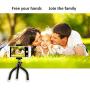 Phone tripod, UBeesize Portable and Adjustable Camera Stand Holder with Wireless Remote and Universal Clip, Compatible with iPhone, Android Phone, Sports Camera GoPro【2018 NEW VERSION】
