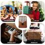 MIFOGE Kalimba Thumb Piano 17 Keys with Mahogany Wood,Mbira,Finger Piano Builts-in Waterproof Protective Box, Easy to Learn Portable Musical Instrument,Gift for Kids Adult Beginners