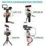 Movo Huge Smartphone Video Kit V8 with Mini Tripod, Grip Rig, Wireless Shotgun Mini and 360° Stereo Microphones, LED Lights, and Remote - for iPhone, Samsung - YouTube, TIK Tok, Vlogging Equipment