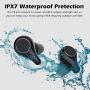 Arsiperd Waterproof Wireless Earbuds, Bluethooth Wireless Headphones with Charging Case Immersive Sounds Touch Control 35H Playtime Sport Mini Earphones Mic LCD Digital Display for iPhone/Android