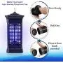 Mosquito Bug Zapper Fly Killer Bug Attractant with 1,500 Sq. Feet Coverage - Safe Silent & Effortless Electronic Operation - Outdoor and Indoor Hangable - For Patio BBQ Camping Home Kitchen and Office Mosquito Bug Zapper Fly Killer Bug Attractant with 1,500 Sq. Feet Coverage - Safe Silent & Effortless Electronic Operation - Outdoor and Indoor Hangable - For Patio BBQ Camping Home Kitchen and Office