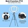 10" Selfie Ring Light with Tripod Stand, KIFAR 3 Mode Ring Light with Stand, Phone Holder and Remote Control 11 Brightness Desk Makeup Ring Light for Makeup, YouTube, Tiktok, Video, Vlogging