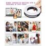 XSY Selfie Ring Light. 3 Lighting Modes. Selfie Fill Light with Multiple LED Bead-Shaped Makeup Lights, Suitable for Selfie, Photography, Livestream White 2020 Upgrade (Black)