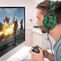 Butfulake Noise Cancelling Xbox one Gaming Headset with 7.1 Surround Sound Stereo for PS4/Nintendo eShop Switch,Omnidirectional Microphone Vibration LED Light Compatible with Mac/PC/Laptop/Mac Camo