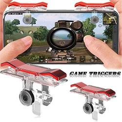 CHDHALTD Trigger Fire Button Shooting Game Aim Key L1R1 Controller,2pcs Mobile Phone Game Joysticks Gamepad for PUBG STG FPS TPS