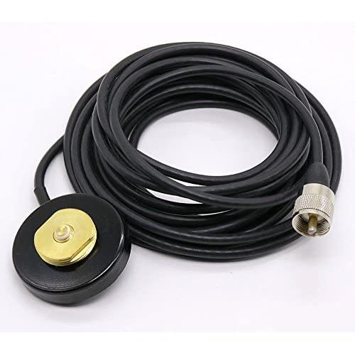 NMO Mount Magnetic base for Car Bus Taxi Mobile Radio Antenna W/5M Cable
