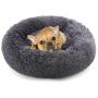 NOYAL Donut Dog Cat Bed, Soft Plush Pet Cushion, Anti-Slip Machine Washable Self-Warming Pet Bed - Improved Sleep for Cats Small Medium Dogs (Multiple Sizes)