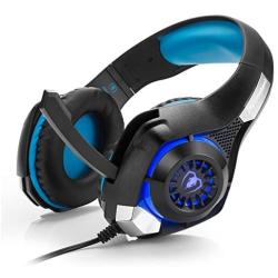 GM-1 Stereo USB+3.5mm Headset for PS4, New Xbox One,Smartphone/Tablet and Notebook/PC,Mobile Phone， etc. Over-Ear PC Gaming Headset with Stereo Surround Sound, Noise-Canceling Microphone