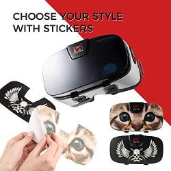 VR Headset - Virtual Reality Goggles by VR WEAR 3D VR Glasses for iPhone 6/7/8/Plus/X & S6/S7/S8/S9/Plus/Note and Other Android Smartphones with 4.5-6.5" Screens + Pantera Sticker