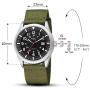 Military Analog Wrist Watch for Men, Mens Army Tactical Field Sport Watches Work Watch, Outdoor Casual Quartz Wristwatch - Imported Japanese Movement, 5ATM Waterproof