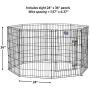 MidWest Homes for Pets Folding Metal Exercise Pen/Pet Playpen