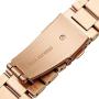 Valkit Compatible Gear S2 Bands, Solid Stainless Steel Watch Band Metal Straps Business Sport Wristband Bracelet with Adapter Connector, Replacement for Samsung Gear S2 SM-R720/730, Rose Gold -Small