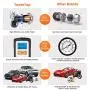 Tire Inflator Air Compressor, Portable 12V DC Air Pump with Digital LCD Display,150 PSI Tire Pump with Auto Shut Off and 3 Modes LED Light for Car Tires, Truck, Motorcycle, Bicycle